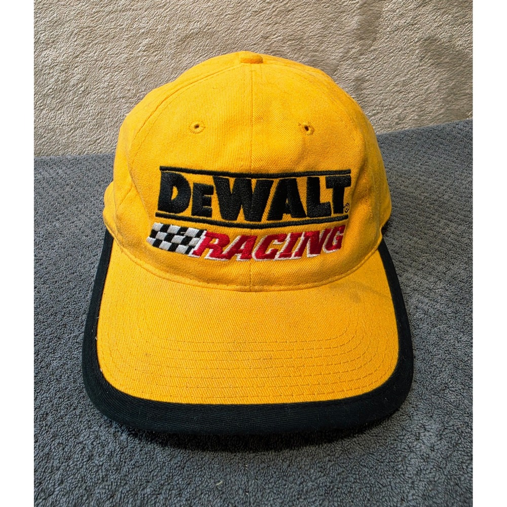 Vintage DeWalt Racing Hat Matt Kenseth 17 NASCAR Yellow Embroidered Global Caps‎